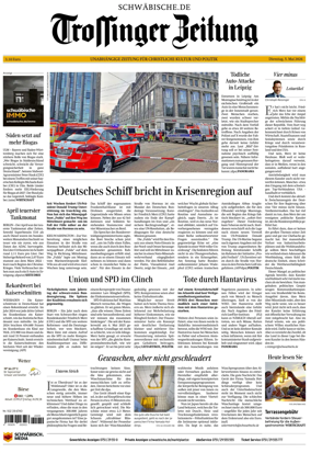 Cover of Trossinger Zeitung