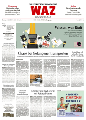 Cover of Westdeutsche Allgemeine Zeitung (Gladbeck)