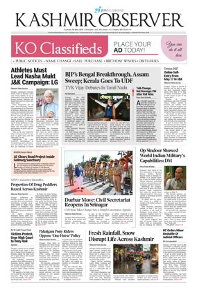 Cover of Kashmir Observer