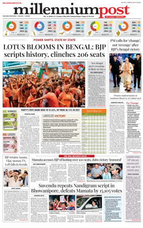 Cover of Millennium Post (Kolkata)