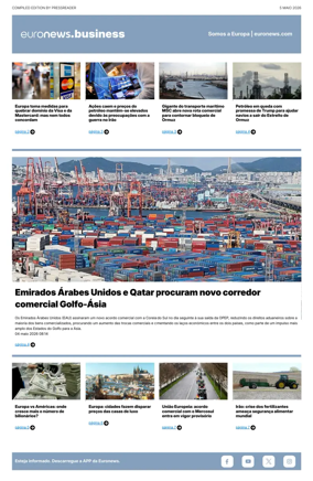 Cover of Euronews Business (Portuguese)
