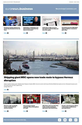 Cover of Euronews Business