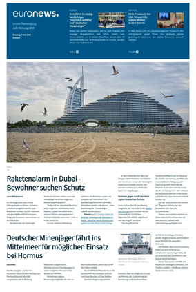 Cover of Euronews (German Edition)