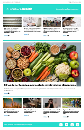 Cover of Euronews Health (Portuguese)
