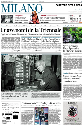 Cover of Corriere della Sera (Milano)
