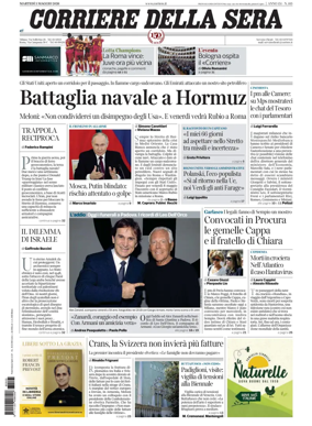 Cover of Corriere della Sera
