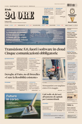 Cover of Il Sole 24 Ore