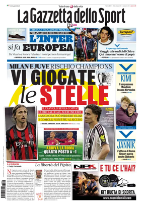 Cover of La Gazzetta dello Sport - Roma
