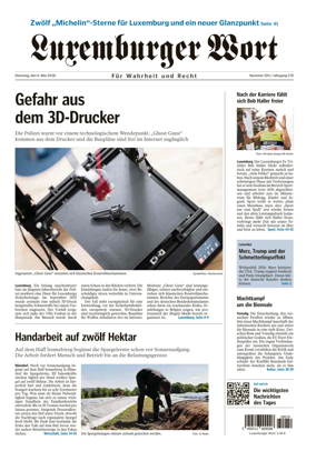 Cover of Luxemburger Wort