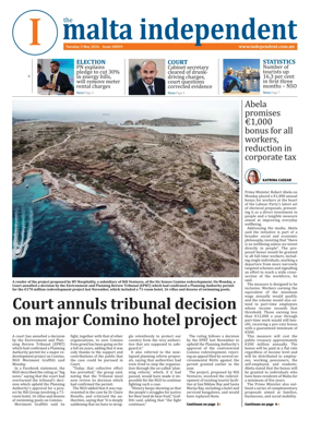 Cover of Malta Independent