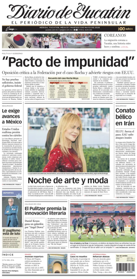 Cover of Diario de Yucatan
