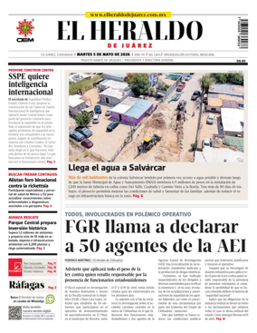 Cover of El Heraldo de Juarez