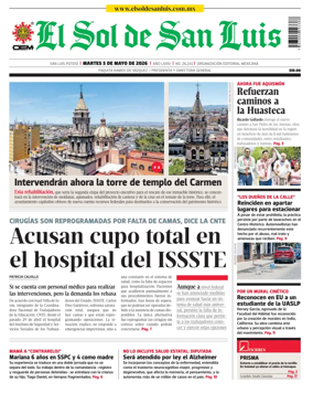 Cover of El Sol de San Luis Potosi