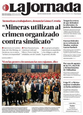 Cover of La Jornada
