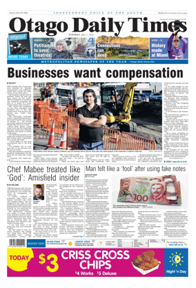 Cover of Otago Daily Times