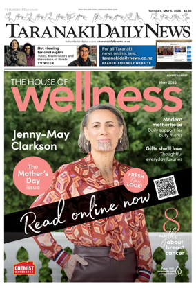 Cover of Taranaki Daily News