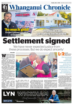 Cover of Whanganui Chronicle