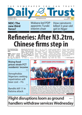 Cover of Daily Trust