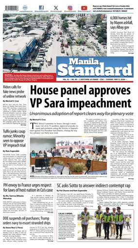 Cover of Manila Standard