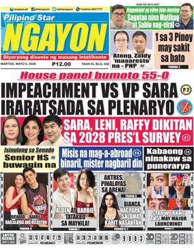 Cover of Pilipino Star Ngayon