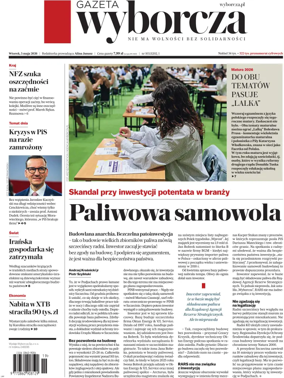 Cover of Gazeta Wyborcza Stoleczna