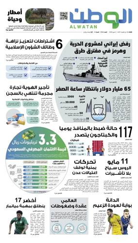 Cover of Al-Watan (Saudi)
