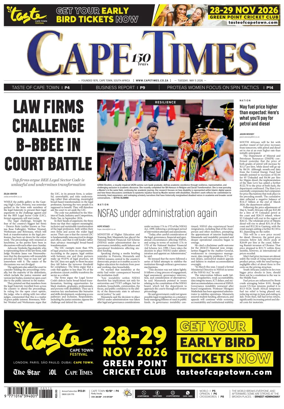 Cover of Cape Times