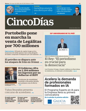 Cover of Cinco Dias