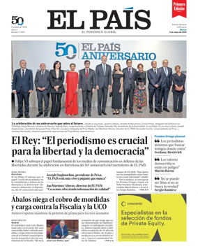 Cover of EL PAIS primera edicion