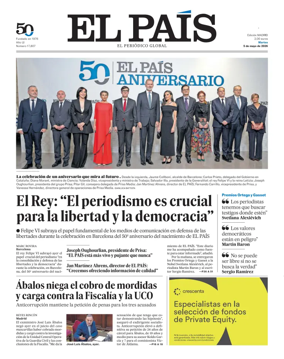 Cover of El Pais Madrid