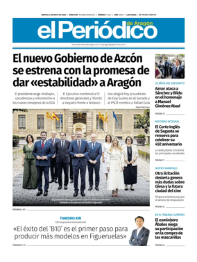 Cover of El Periodico Aragon