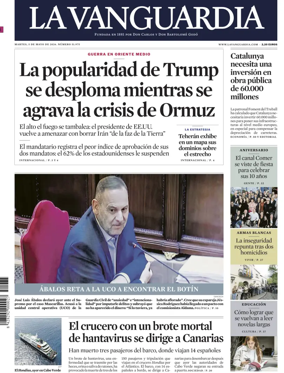 Cover of La Vanguardia (1st Edition)