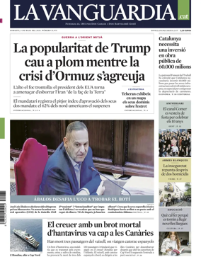 Cover of La Vanguardia (Catalonia - 1st edition)