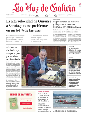 Cover of La Voz de Galicia (Arousa)