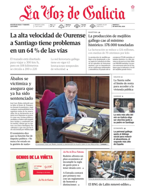 Cover of La Voz de Galicia (Deza)