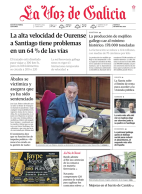 Cover of La Voz de Galicia (Ferrol)