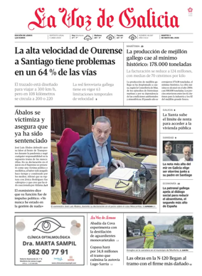 Cover of La Voz de Galicia (Monforte)