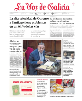 Cover of La Voz de Galicia (Pontevedra)