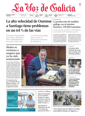 Cover of La Voz de Galicia (Viveiro)