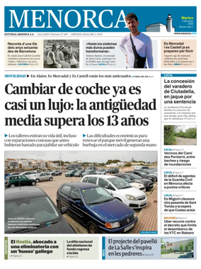 Cover of Menorca Diario Insular