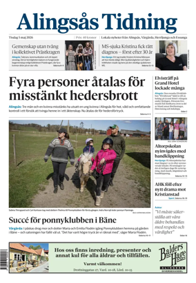 Cover of Alingsas Tidning