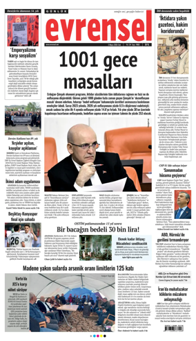 Cover of Evrensel Gazetesi