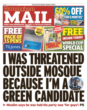 Cover of Birmingham Mail