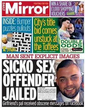 Cover of Daily Mirror (Northern Ireland)