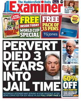 Cover of Huddersfield Daily Examiner