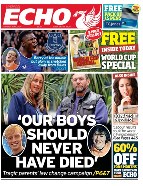 Cover of Liverpool Echo