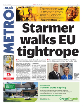 Cover of Metro (UK)