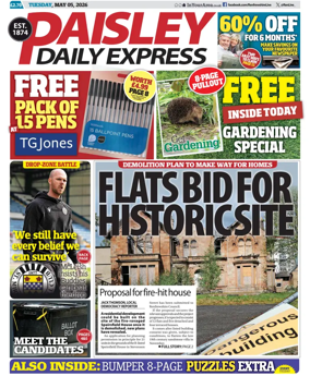 Cover of Paisley Daily Express