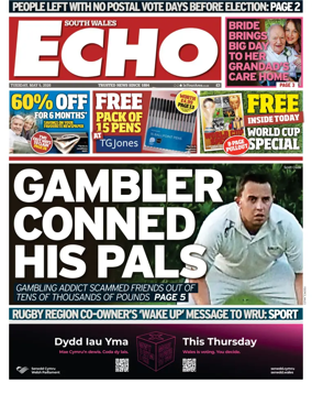 Cover of South Wales Echo