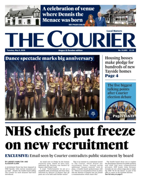 Cover of The Courier & Advertiser (Angus and Dundee)